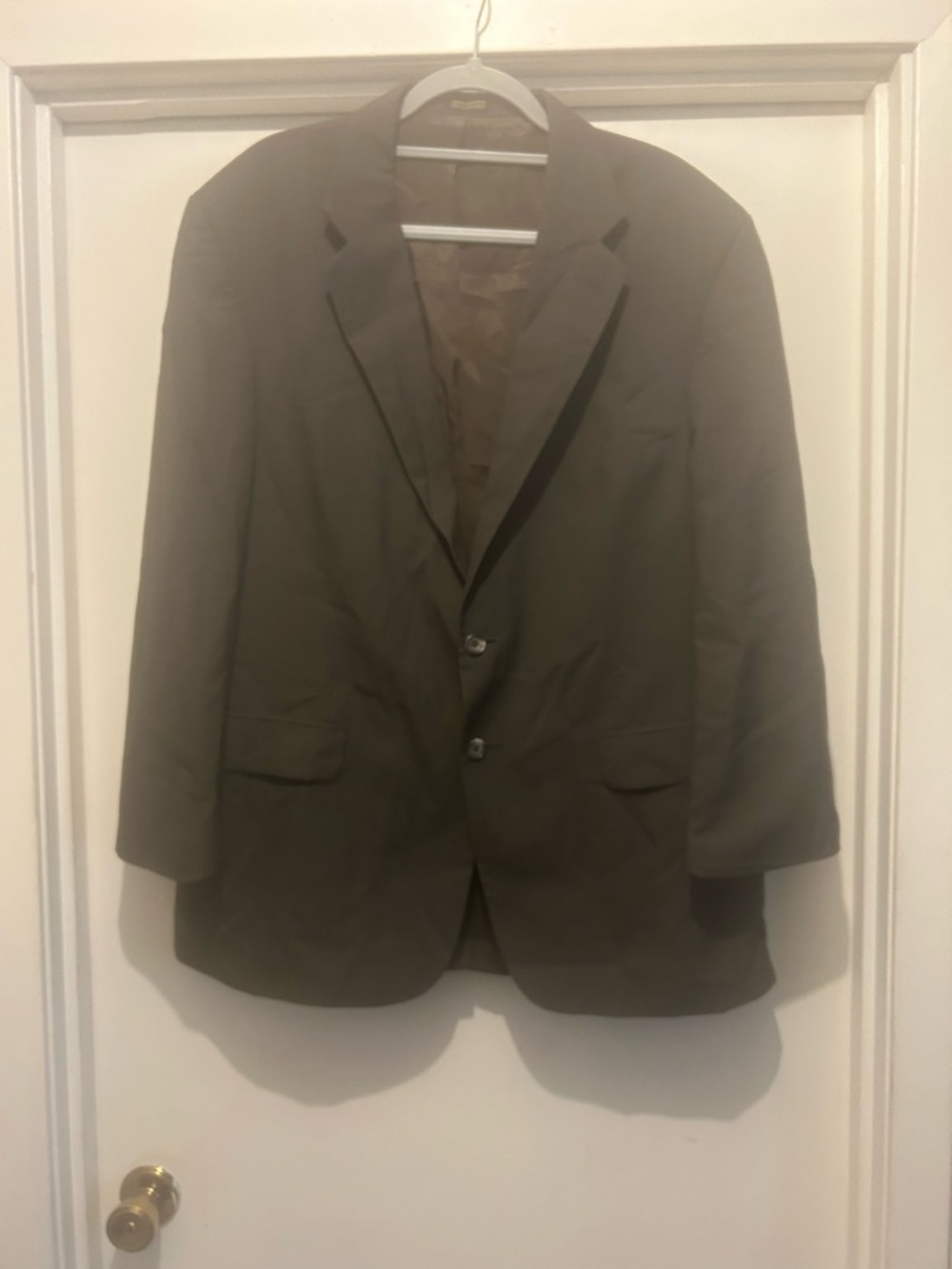 Men's Olive Green Lightweight Blazer Jacket